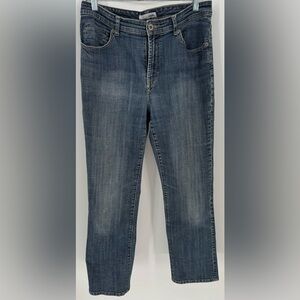 Chicos Platinum Denim Straight Leg Jean